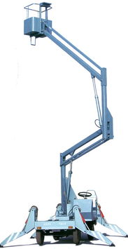 广东中梯自行式折臂升降平台 单人操作升降机 自行式升降机 价格 谷瀑环保
